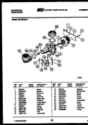 MOTOR PUMP PARTS Diagram and Parts List for DWU6075GR1  Kelvinator Dishwasher