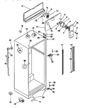 CABINET Diagram and Parts List for MRT18NNCD1  Frigidaire Refrigerator