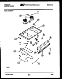 COOKTOP AND BROILER PARTS Diagram and Parts List for RA30NL3  Frigidaire Range