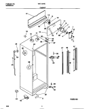 CABINET Diagram and Parts List for WRT18RNCD0  Frigidaire Refrigerator