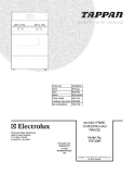 COVER Diagram and Parts List for TGF336FWC  Tappan Range