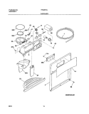 DISPENSER Diagram and Parts List for FRS26F4CB1  Frigidaire Refrigerator