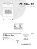 COVER Diagram and Parts List for CGGF3056KFB  Frigidaire Range