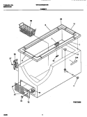 CABINET Diagram and Parts List for WFC20M4HW0  Frigidaire Freezer