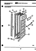 REFRIGERATOR DOOR PARTS Diagram and Parts List for RS225MCD0  Frigidaire Refrigerator