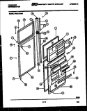 DOOR PARTS Diagram and Parts List for FPE21TIEF0  Frigidaire Refrigerator