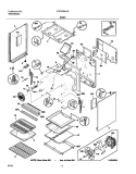BODY Diagram and Parts List for FGF378ACG  Frigidaire Range