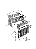 CABINET, FRONT, WRAPPER Diagram and Parts List for AH094H2T1  Frigidaire Air Conditioner