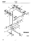 BURNER Diagram and Parts List for WGF323BAWD  Frigidaire Range