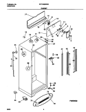 CABINET Diagram and Parts List for FRT18QRHW3  Frigidaire Refrigerator