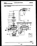 MOTOR PUMP PARTS Diagram and Parts List for GDB668RBR0  Gibson Dishwasher
