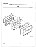 DOOR Diagram and Parts List for MEF322BGDD  Frigidaire Range
