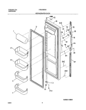 REFRIGERATOR DOOR Diagram and Parts List for FRS23BH6CS1  Frigidaire Refrigerator