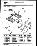 COOKTOP PARTS Diagram and Parts List for G30NW7  Frigidaire Range