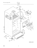 CABINET Diagram and Parts List for FRT18IS6CWN  Frigidaire Refrigerator