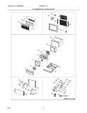 RECOMMENDED SPARE PARTS Diagram and Parts List for FAH086T1T10  Frigidaire Air Conditioner