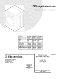 COVER Diagram and Parts List for ATF7000FG1  Frigidaire Washer