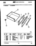 DRAWER PARTS Diagram and Parts List for CEC3S5WXA  Gibson Range