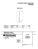 COVER Diagram and Parts List for UL2030ECW12  Electrolux Freezer