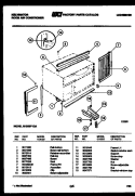 CABINET AND INSTALLATION PARTS Diagram and Parts List for MH205F1QA  Kelvinator Air Conditioner