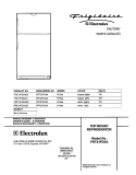 COVER Diagram and Parts List for FRT21FD3AT5  Frigidaire Refrigerator