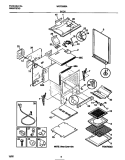 BODY Diagram and Parts List for WGF355BAWE  Frigidaire Range