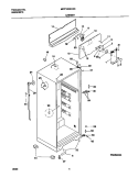 CABINET Diagram and Parts List for MRT18BSCW4  Frigidaire Refrigerator
