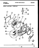 DOOR PARTS Diagram and Parts List for FDG847RBS0  Frigidaire Dryer