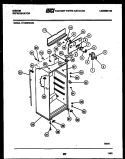 CABINET PARTS Diagram and Parts List for RT19F8WU3C  Gibson Refrigerator