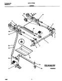 BURNER Diagram and Parts List for MPF311PCWD  Frigidaire Range