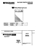COVER Diagram and Parts List for WWS445RBW0  Frigidaire Washer