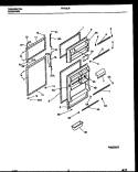 DOOR PARTS Diagram and Parts List for FRT18JRAW0  Frigidaire Refrigerator