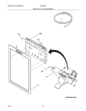 CONTROLS & ICE DISPENSER Diagram and Parts List for EI27BS26JS1  Electrolux Refrigerator