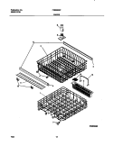 RACK Diagram and Parts List for FDB836GFB3  Frigidaire Dishwasher