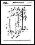 CABINET PARTS Diagram and Parts List for FPI14TFF0  Frigidaire Refrigerator