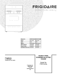 COVER Diagram and Parts List for FFEF3010LBB  Frigidaire Range