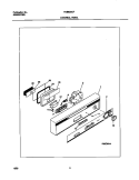 CONTROL PANEL Diagram and Parts List for FDB636GFT0  Frigidaire Dishwasher