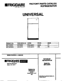 COVER Diagram and Parts List for MRT18NREW0  Frigidaire Refrigerator