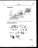 ICE MAKER AND INSTALLATION PARTS Diagram and Parts List for FPES19TIPW0  Frigidaire Refrigerator