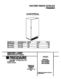 COVER Diagram and Parts List for MFU14F3GW1  Uni Freezer