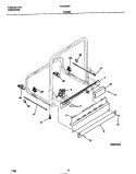 FRAME Diagram and Parts List for FDB435RFR1  Frigidaire Dishwasher