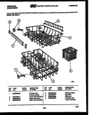 RACKS AND TRAYS Diagram and Parts List for DW1800H3  Frigidaire Dishwasher