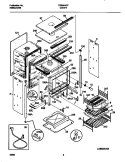 BODY Diagram and Parts List for TGB504CFB3  Tappan Wall Oven