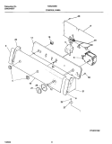 CONTROL PANEL Diagram and Parts List for FWX233RET1  Frigidaire Washer
