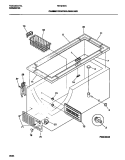 CABINET / CONTROL / SHELVES Diagram and Parts List for F81M187CW0  Frigidaire Freezer