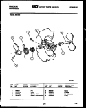 CAM Diagram and Parts List for MF18P2  Frigidaire Dishwasher