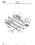 CONTROL PANEL Diagram and Parts List for MDB662RCS0  Frigidaire Dishwasher