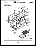 BODY PARTS Diagram and Parts List for GG26PCW4  Frigidaire Range