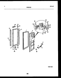 FREEZER DOOR PARTS Diagram and Parts List for FPCEW24VWPW1  Frigidaire Refrigerator
