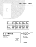 COVER Diagram and Parts List for GLRT188WDK4  Frigidaire Refrigerator